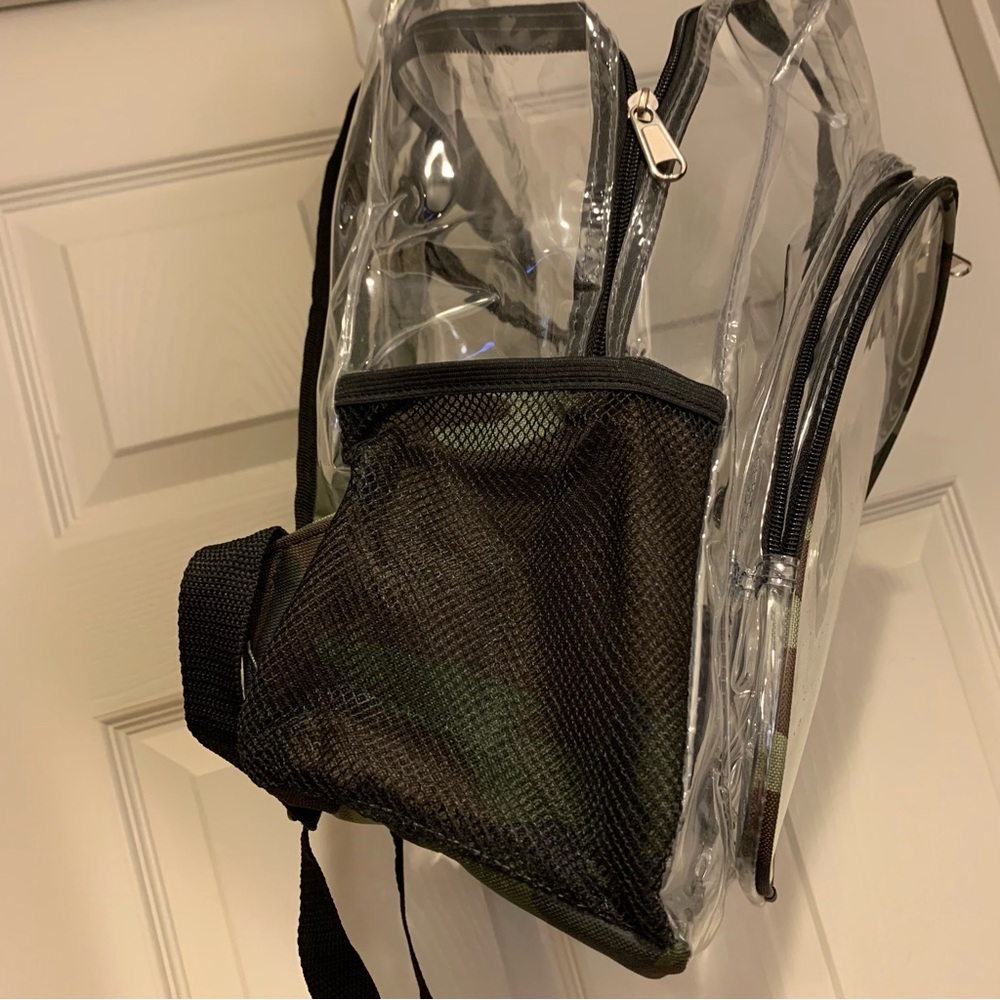 Unisex Camouflage Clear backpack - Picture 8 of 8